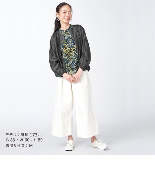 新品タグ付き　セレクトショップ購入　チャコールグレー　シアージャケット シアーブルゾン ジャケット アウター チャコールグレー系