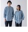 EARTH リラックス デニムシャツ＜ライトブルー＞