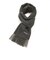 ウールカシミヤマフラー チャコール系 メンズ レディース