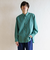 リラックスバックプリーツシャツ＜シーグリーン＞