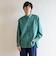 リラックスバックプリーツシャツ＜シーグリーン＞