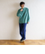 リラックスバックプリーツシャツ＜シーグリーン＞