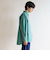 リラックスバックプリーツシャツ＜シーグリーン＞