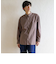 リラックスバックプリーツシャツ＜アースブラウン＞