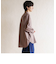 リラックスバックプリーツシャツ＜アースブラウン＞