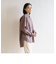 リラックスバックプリーツシャツ＜アースブラウン＞