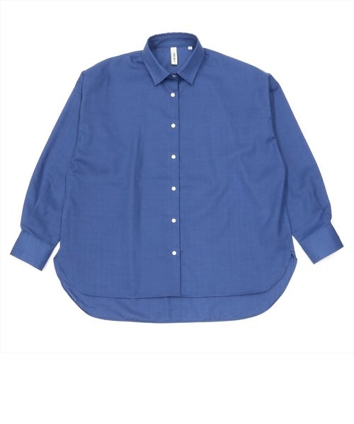 【CITY SHOP新品】夏オススメ☀️ 綿麻混ガーゼBIGシルエット 長袖シャツ 風が通り抜ける Wガーゼシャツ BIGシルエット 長袖 オフィス