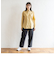 リラックスバックプリーツシャツ＜オークル＞