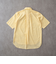 リラックスバックプリーツシャツ半袖＜イエローストライプ＞