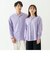 リラックスラグランスリーブシャツ＜パープル＞
