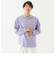 リラックスラグランスリーブシャツ＜パープル＞