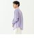 リラックスラグランスリーブシャツ＜パープル＞