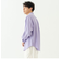 リラックスラグランスリーブシャツ＜パープル＞