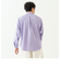 リラックスラグランスリーブシャツ＜パープル＞