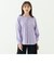 リラックスラグランスリーブシャツ＜パープル＞