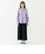 リラックスラグランスリーブシャツ＜パープル＞