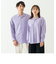 リラックスラグランスリーブシャツ＜パープル＞