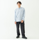 リラックスバックプリーツシャツ＜ライトブルー＞