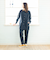 NOTO QUALITY リラックスロングシャツ＜ネイビー＞