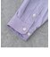 リラックスバックプリーツシャツ＜パープルシングルストライプ＞