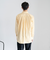 ＆リラックスバックプリーツシャツ＜イエローストライプ＞