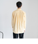 ＆リラックスバックプリーツシャツ＜イエローストライプ＞