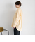 ＆リラックスバックプリーツシャツ＜イエローストライプ＞