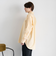 ＆リラックスバックプリーツシャツ＜イエローストライプ＞