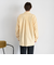 ＆リラックスバックプリーツシャツ＜イエローストライプ＞