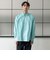 ＆リラックスバックプリーツシャツ＜ターコイズ＞