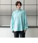 ＆リラックスバックプリーツシャツ＜ターコイズ＞