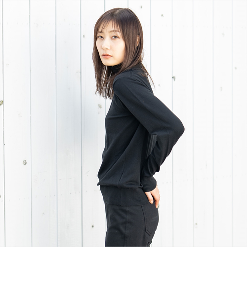 ファインゲージタートルネックニット＜ブラック＞｜トーキョーシャツの