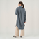 【Pitta Re:)】 ウールライクシャツワンピース 長袖 レディース