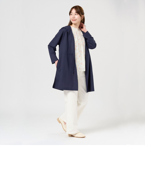 アウター ピケフードモッズコート ネイビー レディース｜トーキョー