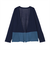 ニット 配色トッパーカーディガン レディース