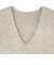 【Pitta Re:)】 ニット シャイニーフェザー Vネックベスト レディース