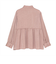 クラッシュスエード ペプラムシャツブラウス 長袖 レディース