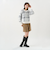 【Pitta Re:)】 ニット フェザーチェック プルオーバー レディース