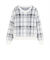 【Pitta Re:)】 ニット フェザーチェック プルオーバー レディース