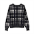 【Pitta Re:)】 ニット フェザーチェック プルオーバー レディース