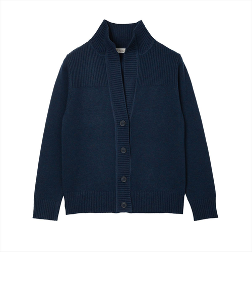 ニット スタンドヘンリーネック カーディガン レディース｜トーキョー