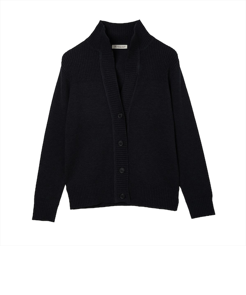 ニット スタンドヘンリーネック カーディガン レディース｜トーキョー