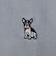 カジュアルシャツ フレンチブルドッグ刺繍 オックスフォードシャツ ボタンダウン 綿100% 半袖 メンズ