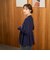 ニット もちもち Vネック ペプラムジレ レディース