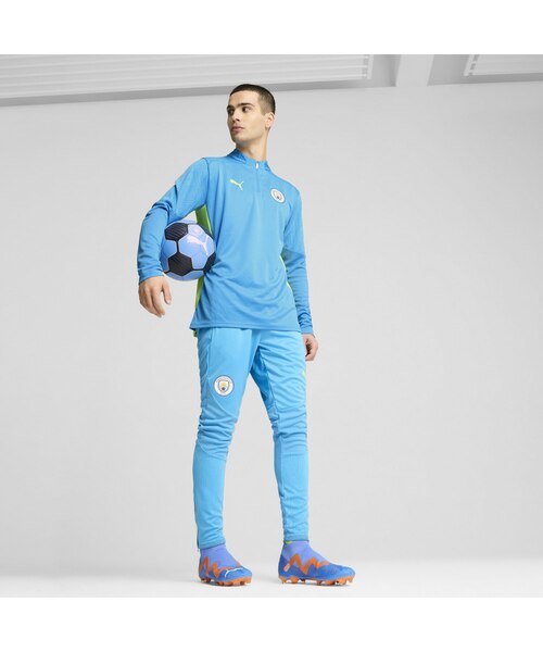 【実使用】マンチェスターシティ トレーニングトップ 選手着用品 PUMA マンチェスターシティ トレーニングトップ ドリルトップ 1