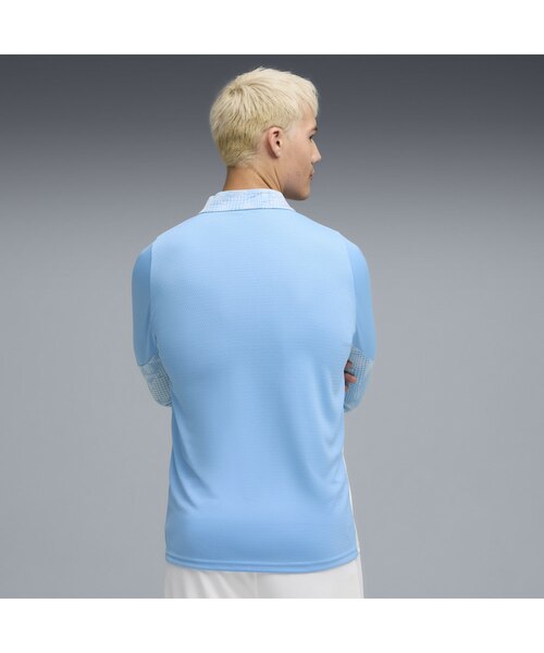 【正規品】 マンチェスターシティ FTBL STATEMENT ドリルトップ メンズ マンチェスターシティ FC トレーニング クォータージップ