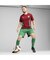 メンズ サッカー モロッコ プレマッチ 半袖 シャツ