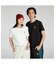 ユニセックス NEKO-san x DYLAN ワンポイント 半袖 スリム Tシャツ NEKO x DYLAN GRAFPHIC SS TEE