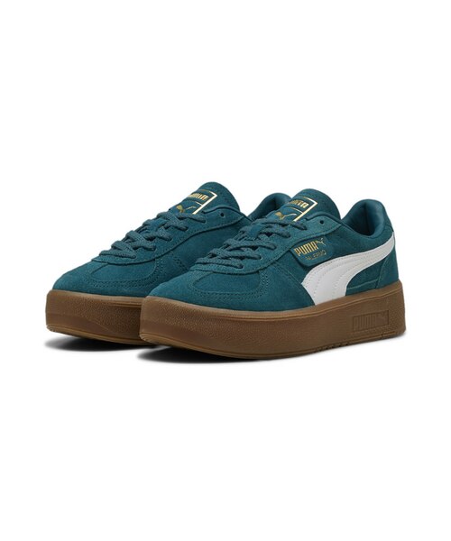 【極美品】プーマ パレルモ エレヴァータ グリーン系 スエード ガムソール 厚底 楽天市場】PUMA プーマ スニーカー PALERMO ELEVATA WNS 399348
