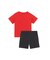 ボーイズ ESS 2 カラー NO. 1 ロゴ 半袖 Tシャツ アンド ショーツ セット 120-160cm ESS Logo Tee and Shorts S